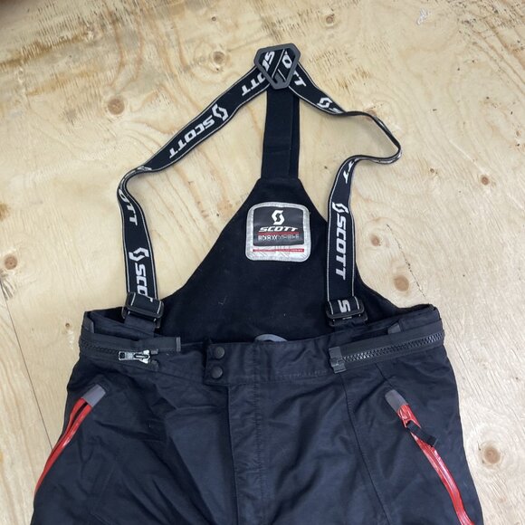 Y2K Scott Waterproof Snowmobile Ski Pants Racing Neon Orange Motorsport Men Sz M - Picture 2 of 16